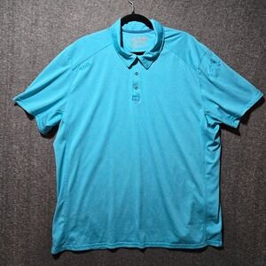 5.11 Tactical Polo Shirt Mens 2XL Teal Performance Short Sleeve Tagless Golf